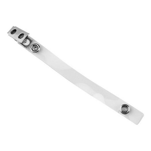 5.75'' Clear Vinyl 2-Hole NPS Badge Clip - 100 per pack