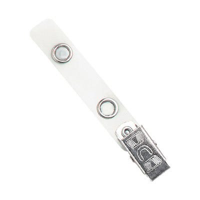 2.75'' White Mylar ''U'' Badge Clip - 100 per pack