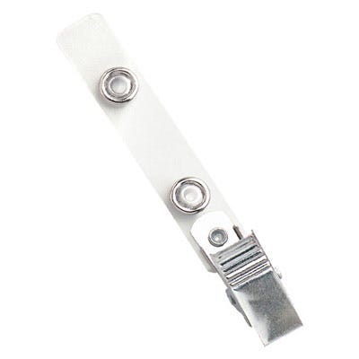 2.75'' Clear Mylar Knurled Badge Clip - 100 per pack