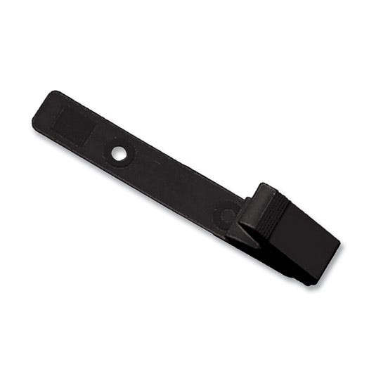 3.125'' Black Knurled Grip Delrin Plastic Strap Clip - 100 per pack