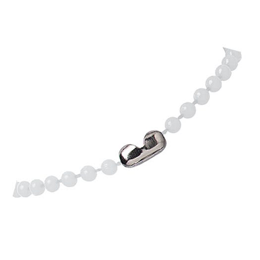 38'' Clear Plastic Beaded Neck Chain w/ Connector - 100 per pack