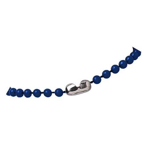 38'' Navy Blue Plastic Beaded Neck Chain w/ Connector - 20000 per pack