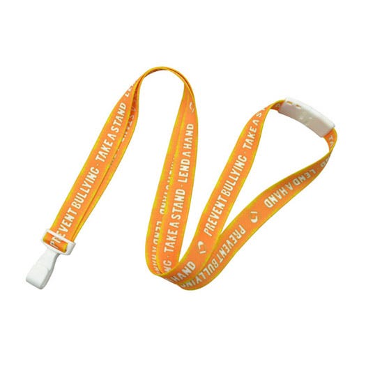 5/8" Anti-Bullying Lanyard w/ Safety Breakaway & Wide Plastic Hook - 100 per pack