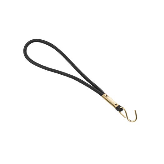 Black Elastic Wristband w/ Brass ''S'' Hook - 300 per pack