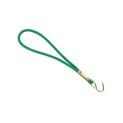 Green Elastic Wristband w/ Brass ''S'' Hook - 300 per pack