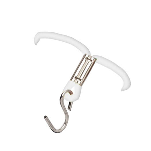 White Elastic Wristbands w/ Brass ''''S'''' Hook - 3000 per pack''