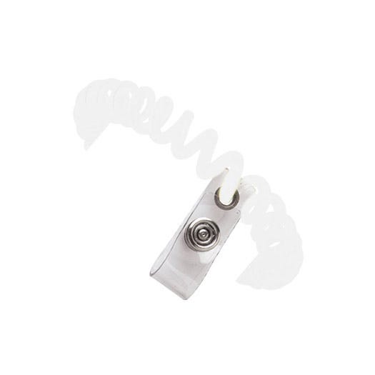 White Wrist Coil w/ Clear Vinyl Strap - 10000 per pack