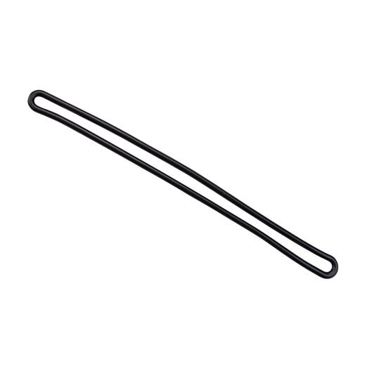 6'' Black Flexible Plastic Loop Straps - 100 per pack