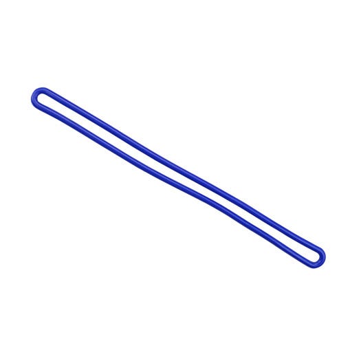 6'' Blue Flexible Plastic Loop Straps - 100 per pack