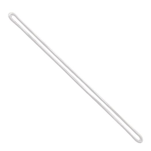 9''' Clear Flexible Plastic Loop Straps - 100 per pack