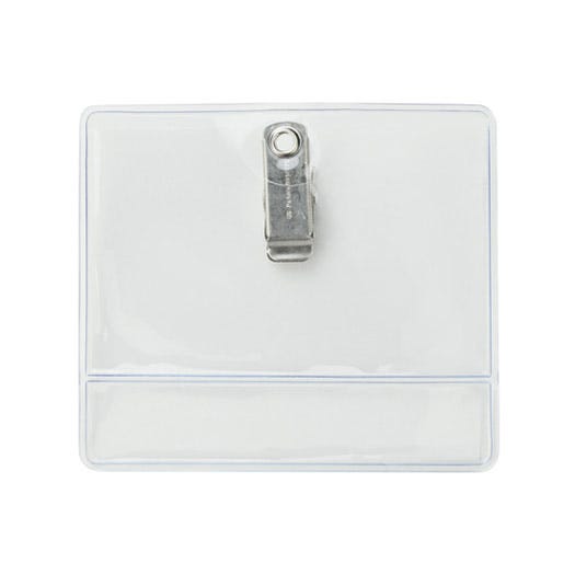 Clothing Friendly Horizontal Display Badge Holder - 100 pack