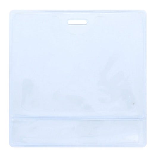 Flexible Vinyl - Horizontal - Clear Badge Holder - 100 per pack
