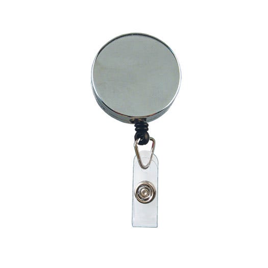 Heavy Duty Badge Reels - 1.5'' - Belt Clip - Clear Strap - 25 per pack