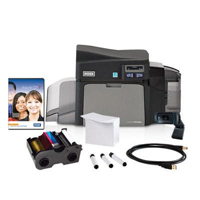 Fargo 52600 DTC4250e ID Card System with Supplies - Single-Sided
