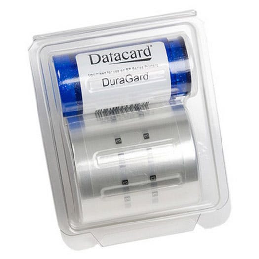 Datacard 538619-003 Clear Full Card Topcoat - 1000 imprints