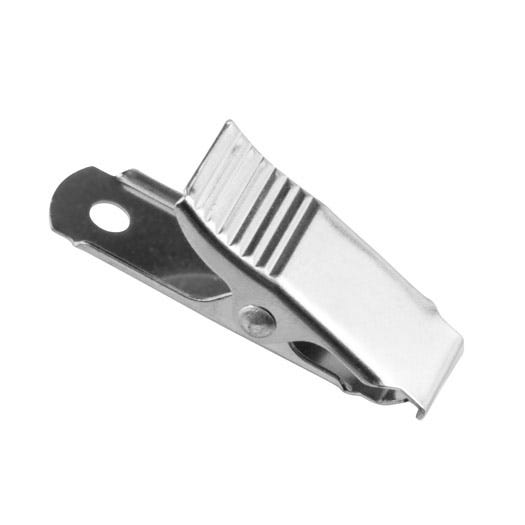1 5/16'' Knurled Thumb-Grip Metal Badge Clip - 100 per pack