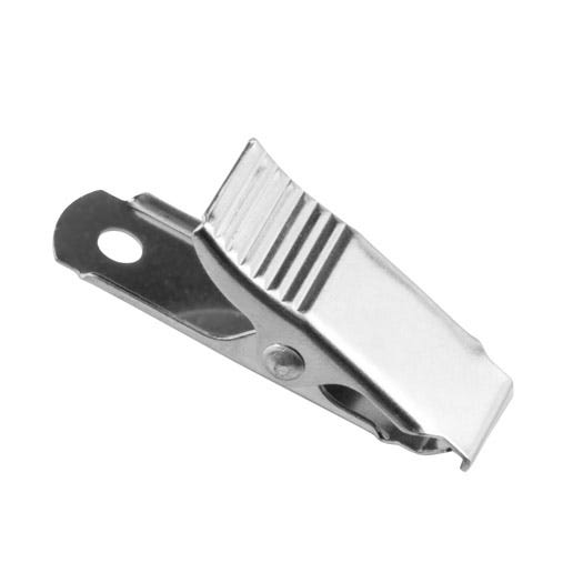 2 5/16'' Knurled Thumb-Grip Metal Badge Clip - 100 per pack