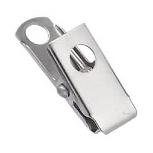 1 3/16'' Smooth-Face 2-Hole Badge Clip - 5000 per pack