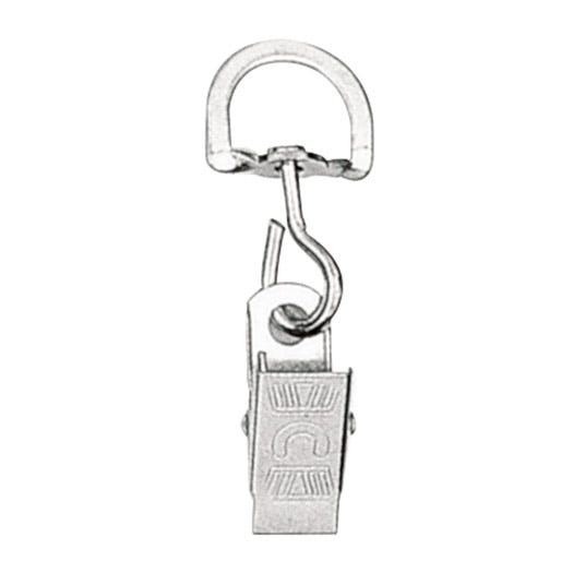 1 3/16'' Bulldog ''U'' Badge Clip w/ Swivel Hook - 100 per pack