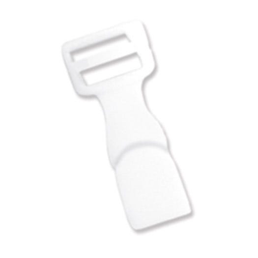 3/8'' White Plastic Lanyard Hook - 5000 per pack