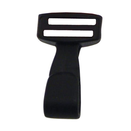 5/8'' Black Plastic Lanyard Hook - 5000 per pack
