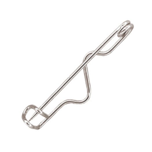 1 1/4'' Zinc-Plated Badge Crimp Pin - 1000 per pack