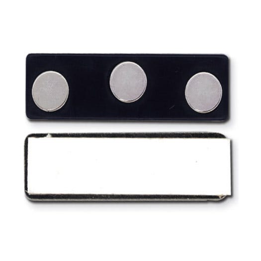 Magnetic Badge Attachment - 3 Round Magnets - 50 per pack