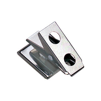 1'' Adhesive 2-Hole Badge Clip - 2,500 per pack
