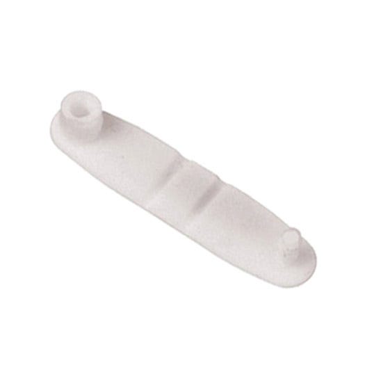 5/8'' White Plastic Key Tag Connector - 100 per pack