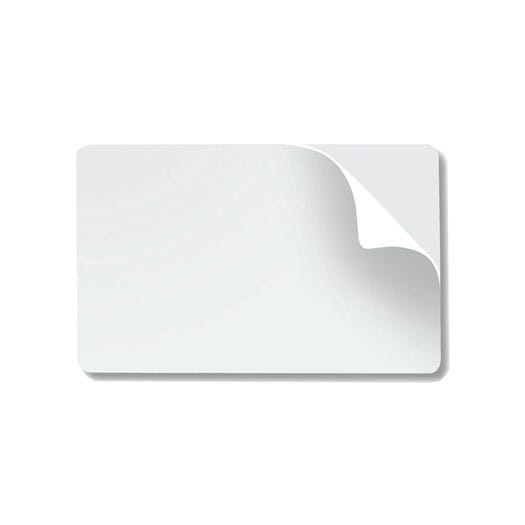 Datacard StickiCard 597640-001 CR80.10 Mil Adhesive Backed PVC Cards - Qty. 100