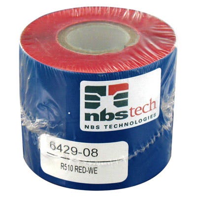 NBS ImageMaster 6429-08 Dark Red Monochrome Ribbon - 3,200 prints