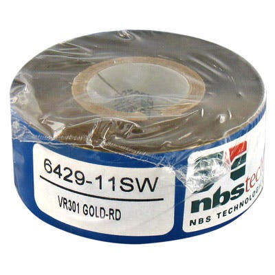 NBS ImageMaster 6429-11SW Metallic Gold Monochrome Ribbon - 3,200 prints