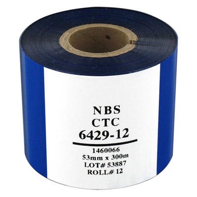 NBS ImageMaster 6429-12 Midnight Blue Monochrome Ribbon - 3,200 prints