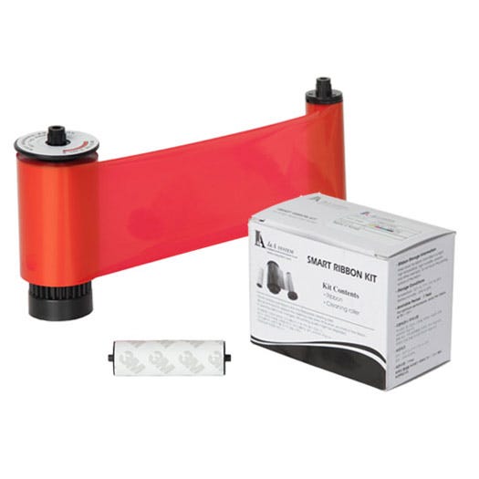IDP 650664 Red Monochrome Ribbon - 1,200 prints