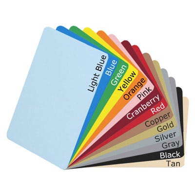 CR80.30 Color Low Coercivity Mag Stripe PVC Cards - Qty. 1,000