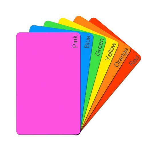 CR80.30 Fluorescent PVC Cards - Qty. 1000