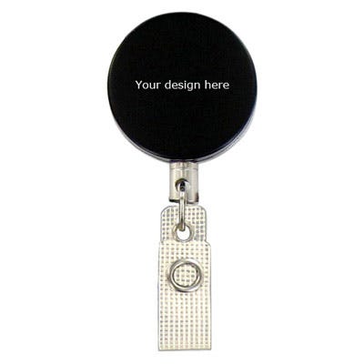 Custom Heavy Duty Badge Reels w/ Metal Chain Cord & Durable Strap