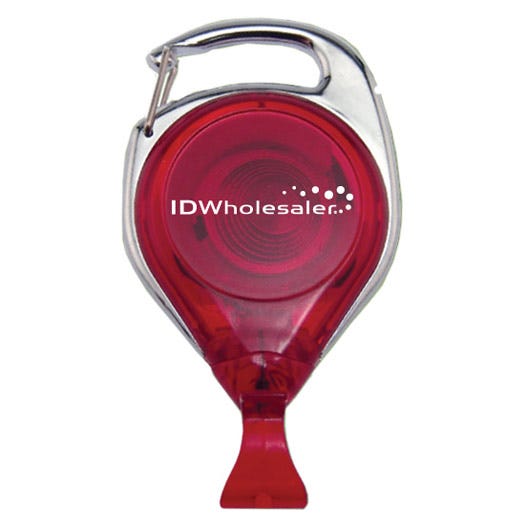 Custom No-Twist Carabiner Badge Reels - 1.25'' - Card Clip - 100 per pack
