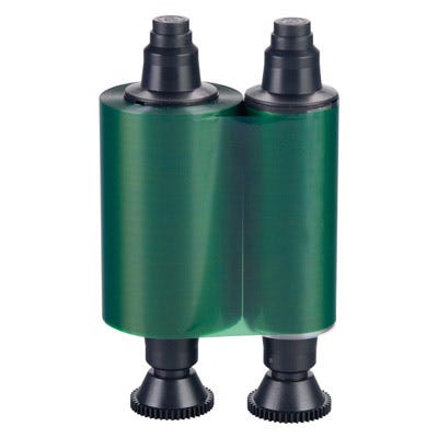 Evolis R2214 Green Monochrome Ribbon - 600 prints - DISCONTINUED