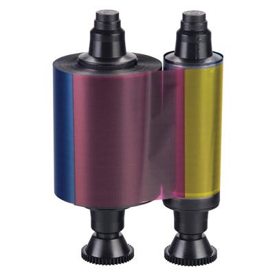 Evolis R3013 Half Panel Color Ribbon - YMCKO - 400 prints