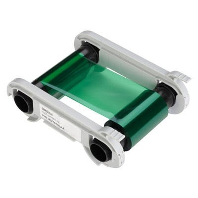 Evolis RCT014NAA Green Monochrome Ribbon - K - 1,000 prints