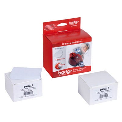 Evolis VBDG103EU CR80.30 PVC Cards - Qty. 200 - DISCONTINUED