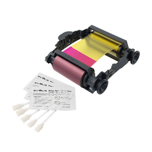 Evolis Badgy VBDG204EU Color Ribbon - YMCKO - 100 prints