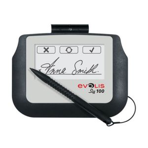Evolis Sig100 1.85 x 3.75 Monochrome Signature Capture Pad