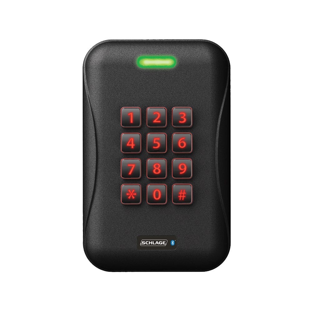 Schlage Mobile Enabled Multi-Tech Single Gang Reader with Keypad