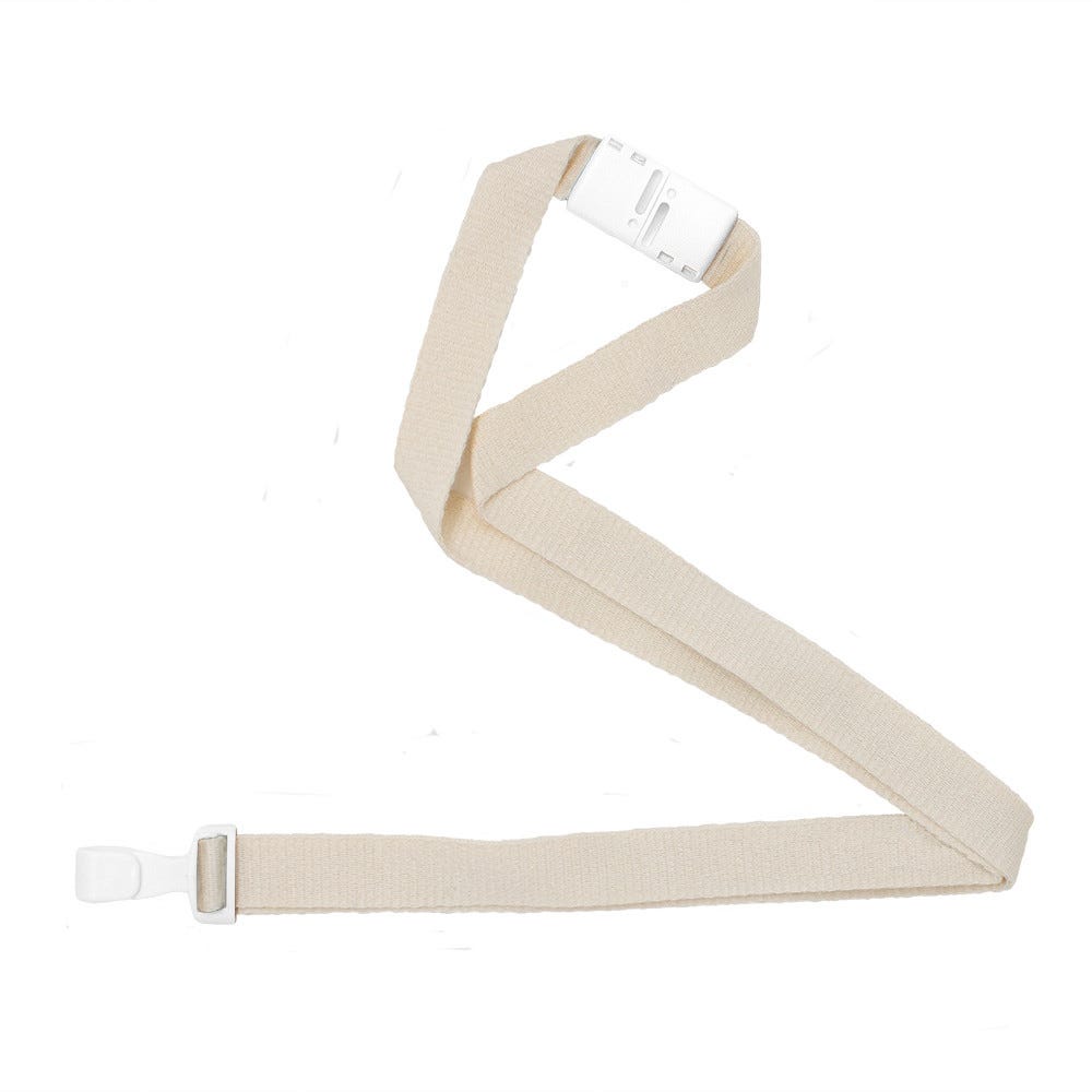 Natural 5/8" NextLife Compostable Lanyard with Organic Based Clip and Safety Breakaway - 100 Per Pack