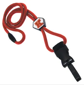 1/4'' Round OptiBRAID Lanyard w/ Custom Slider & Safety Breakaway - 250 per pack
