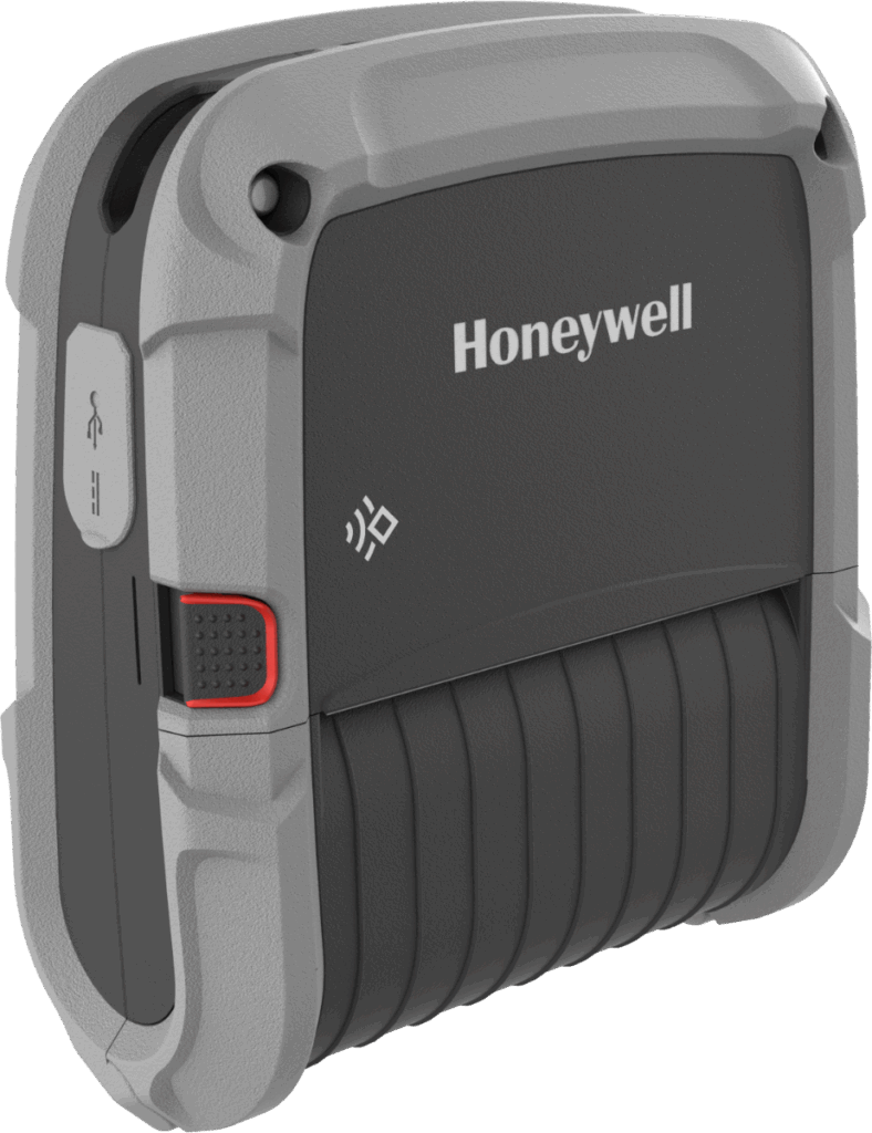 Honeywell RP4F00N0D12 203 DPI Direct Thermal Mobile Barcode Label Printer with Standard Platen Roller - 4 Inch Print Width