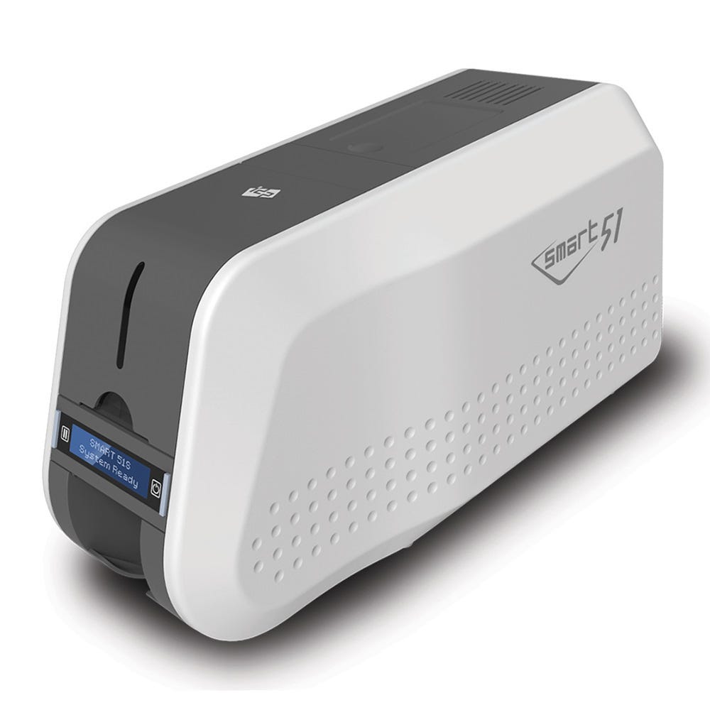 IDP Smart-51S ID Card Printer - Single-Sided with USB Interface - No Lamination