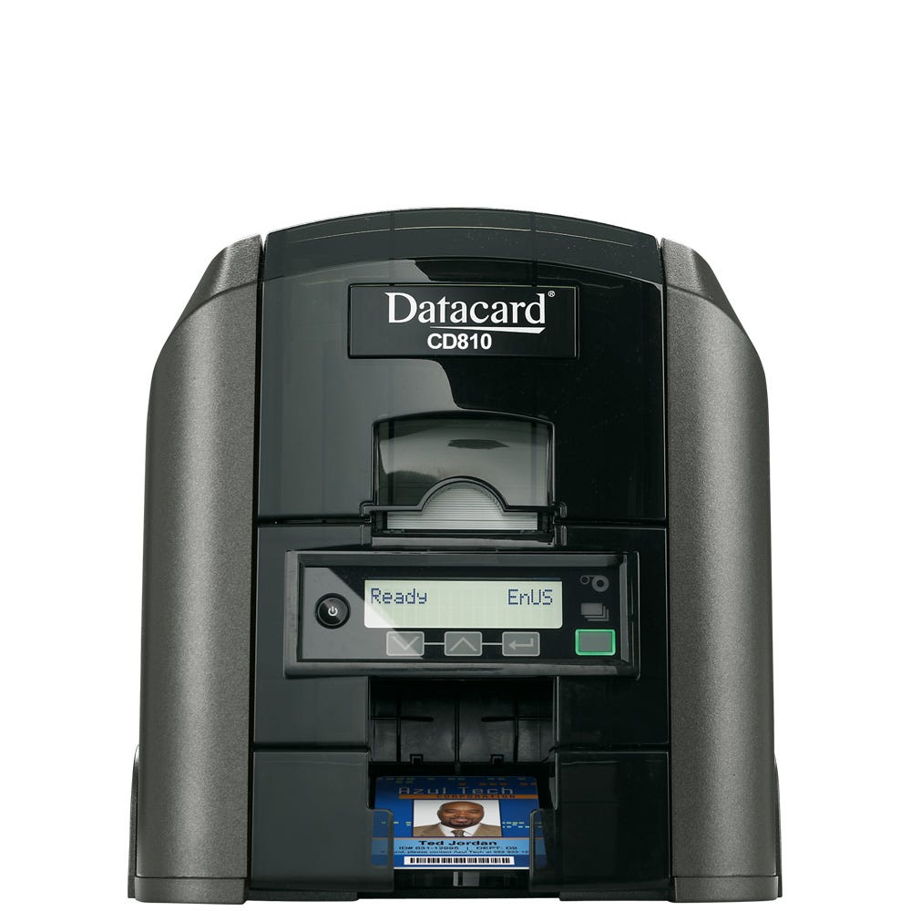 Entrust Datacard CD810 S ID Card Printer with Magnetic Stripe Encoding - Single-Sided - DISCONTINUED